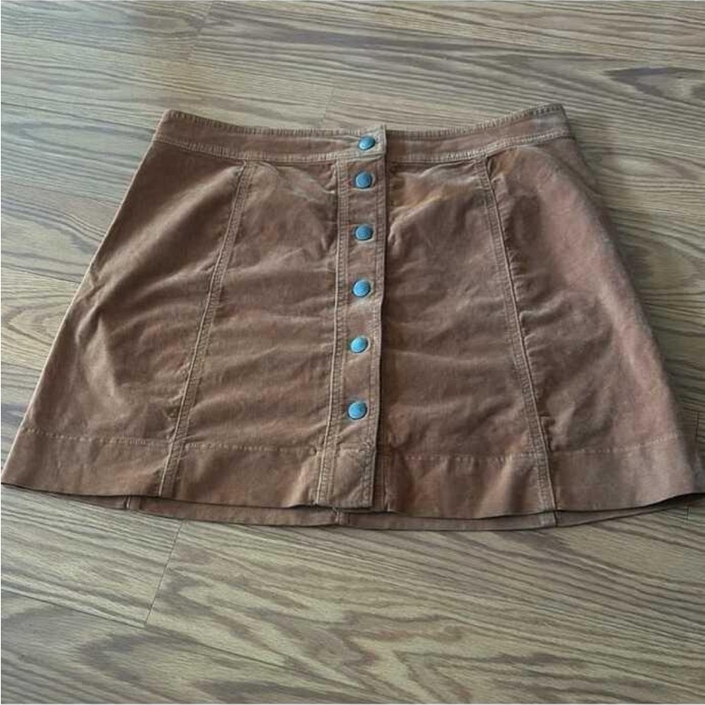 Madewell Brown A-Line Mini Skirt Casual